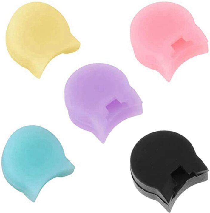 5-Teiliges Klarinetten-Daumenauflagekissen, Weicher Silikon-Daumenschutz für Klarinetten-Oboe, 5 Farben