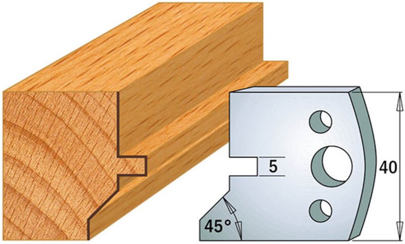 690.083 Paar Messer Kss 40x4mm