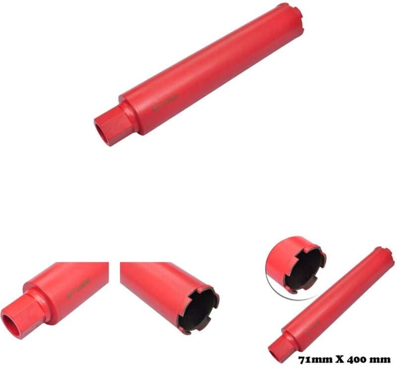 Helloshop26 - The Living Store Bohrkrone Nass/Trocken 71x400 mm - Bohrer & Bits