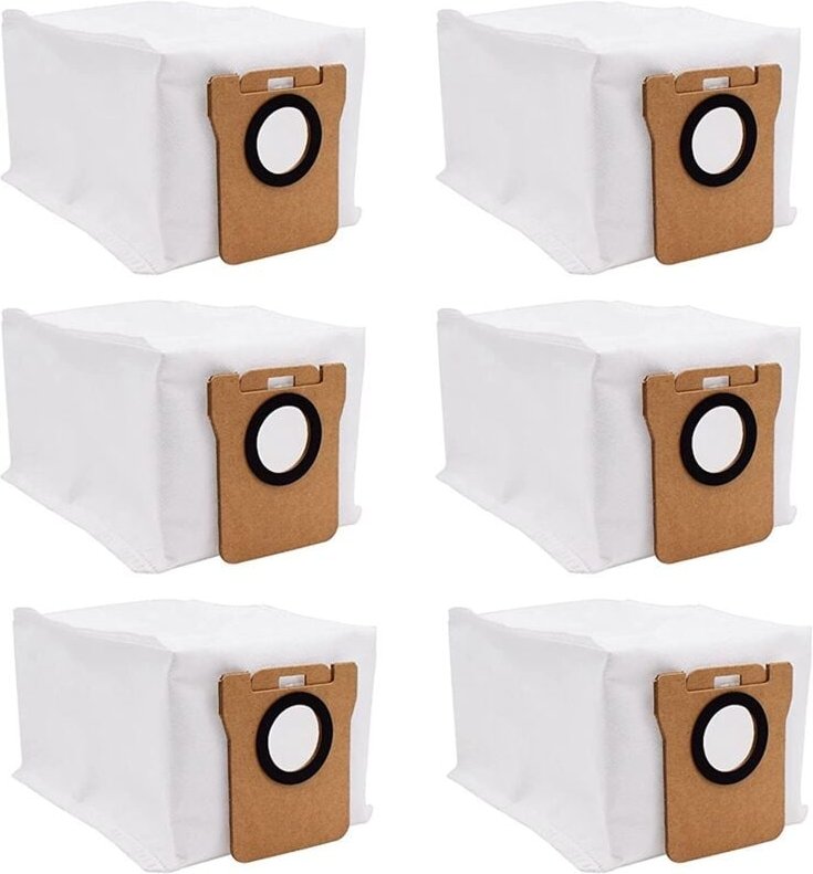 6-teiliges Ersatz-Staubbeutel-Set für Xiaomi Mijia B101CN/Dream S10 Pro/Dreame L10S Ultra/X10+/B101GL Roboterstaubsauger