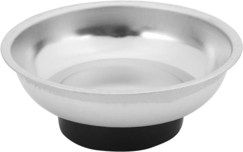 Round Edelstahl Magnetische Teile Schuessel Werkzeugschale Mutter Schraube Tray Platte Silber 3