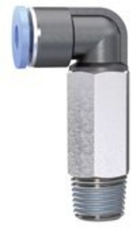 Riegler - L-Steckverschraubung »Blaue Serie« mini, lang, drehbar, r 1/8