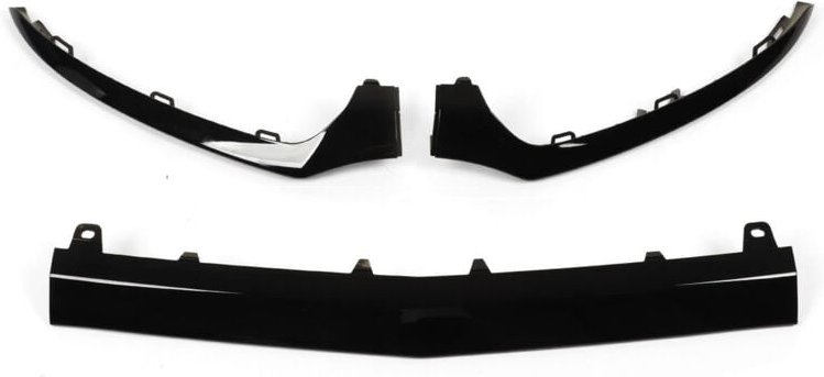 3 Stück glänzend schwarze vordere Stoßstangen-Unterteile als Ersatz für Mercedes-Benz C-Klasse W205 C205 A205 - Eosnow