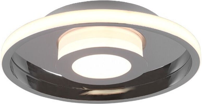 Trio - led Deckenleuchte ascari rund Silber Chrom dimmbar IP44, ø 30cm
