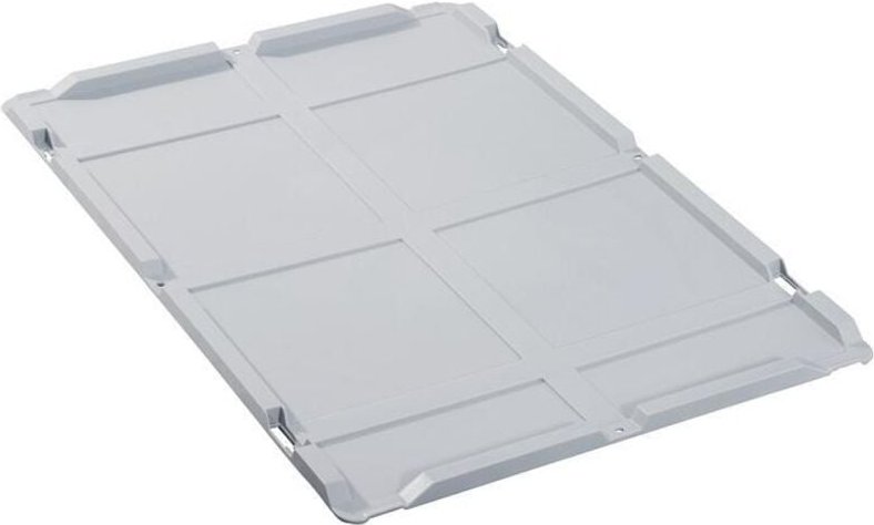 Stülpdeckel pp L600xB400mm grau für Transportstapelkasten