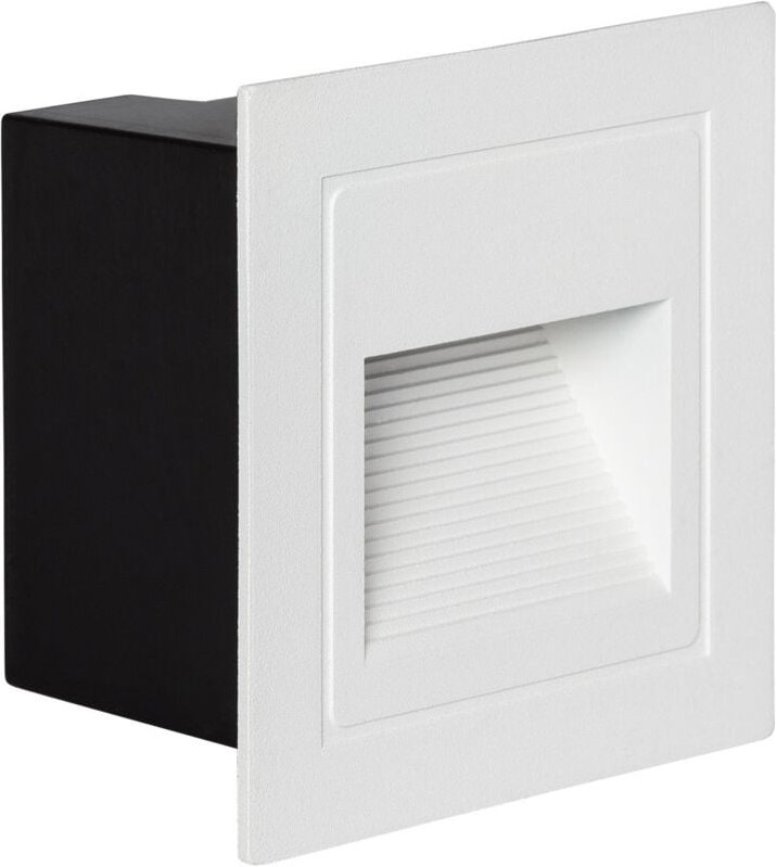 LED-Wandleuchte Aussen 3W Einbau Quadratisch Weiss Olite 4000K Neutralweiß