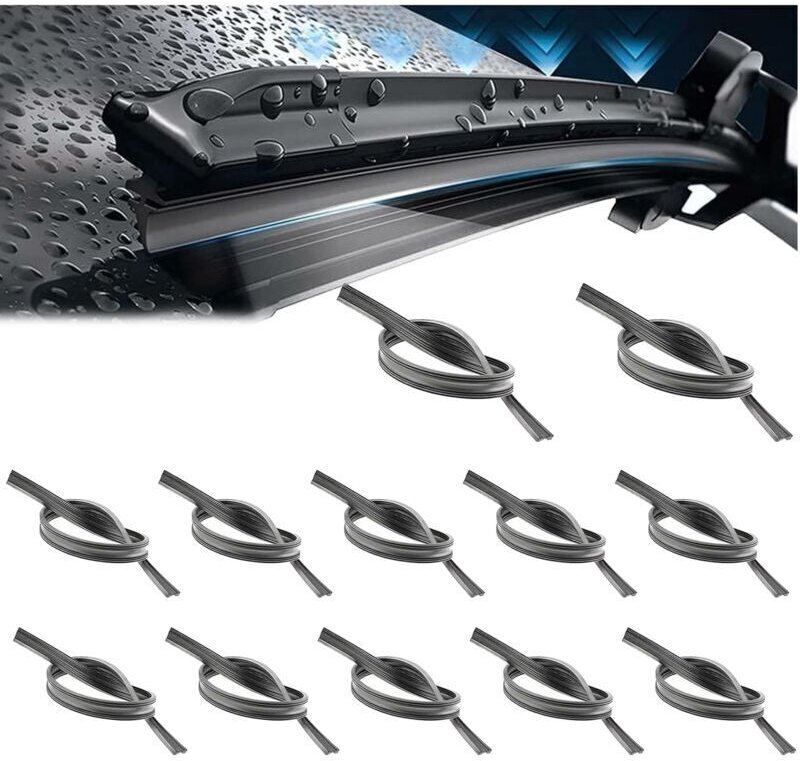 12 Stück Gummiwischerblätter, Ersatz-Gummiwischerblätter, 800 mm Nachfüllpackungen, Universal-Wischerstreifen