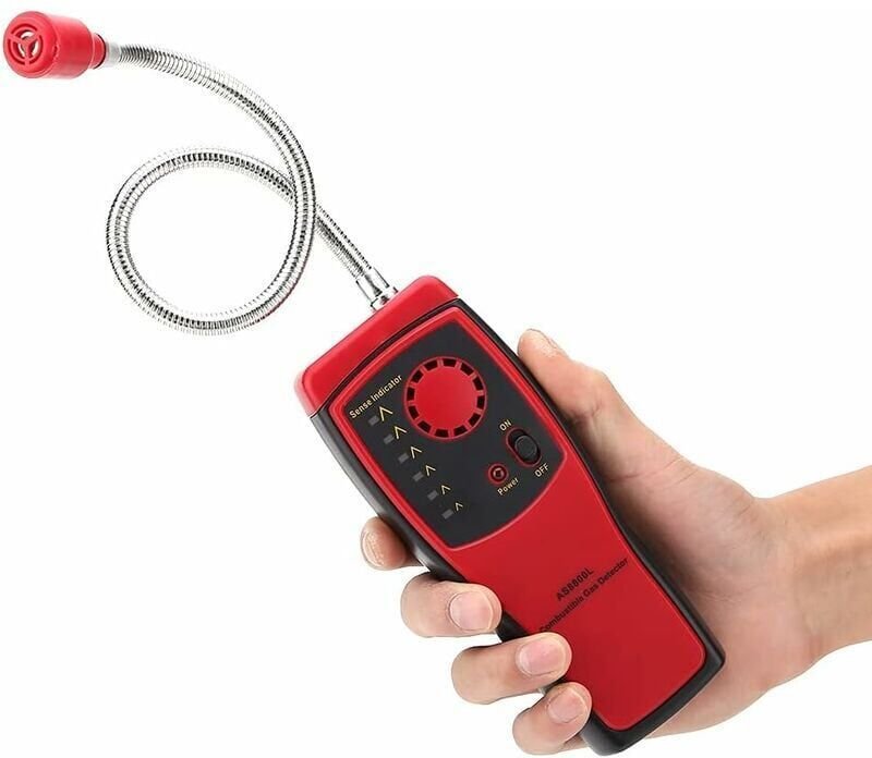 Lecksuchgerät für brennbare Gase, tragbarer Gasschnüffler mit Ton- und Lichtalarm zum Erkennen von Methan, Flüssiggas, l...
