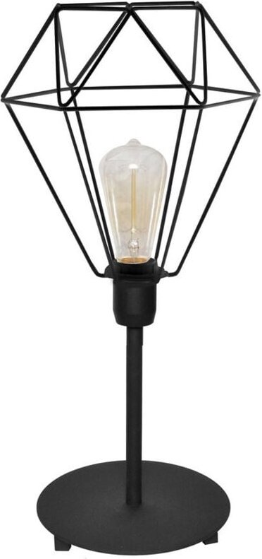 Karo Tischlampe Schwarz 24cm - Helam