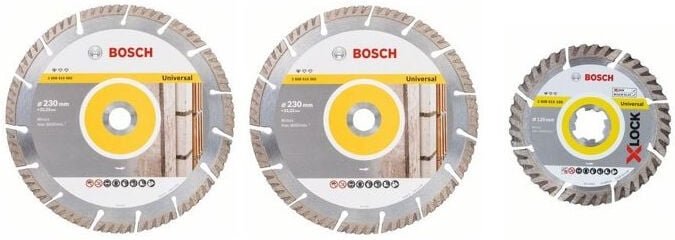 Professional Set de Diamant-Trennscheiben Standard for Universal de 3 Stück x-lock & M14, für Multi-Material, ø 230 mm, ...