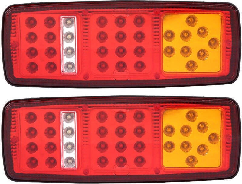 Paar LED-Rückleuchten, Brems-/Rückfahrscheinwerfer für Anhänger, LKW, Wohnmobil, 12V,