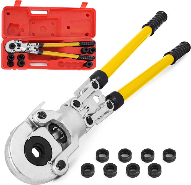 VEVOR Presszange U16, U20, U25, U32, TH16, TH20, TH26, TH32 mm, Crimpzange Presszange 6 T Druckkraft, Rohrpresszange mit...