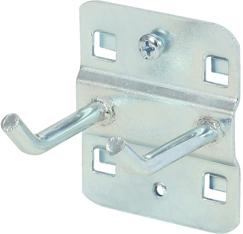 Doppelter Werkzeughalter mit schrägem Hakenende, Ø 6 mm, 35mm