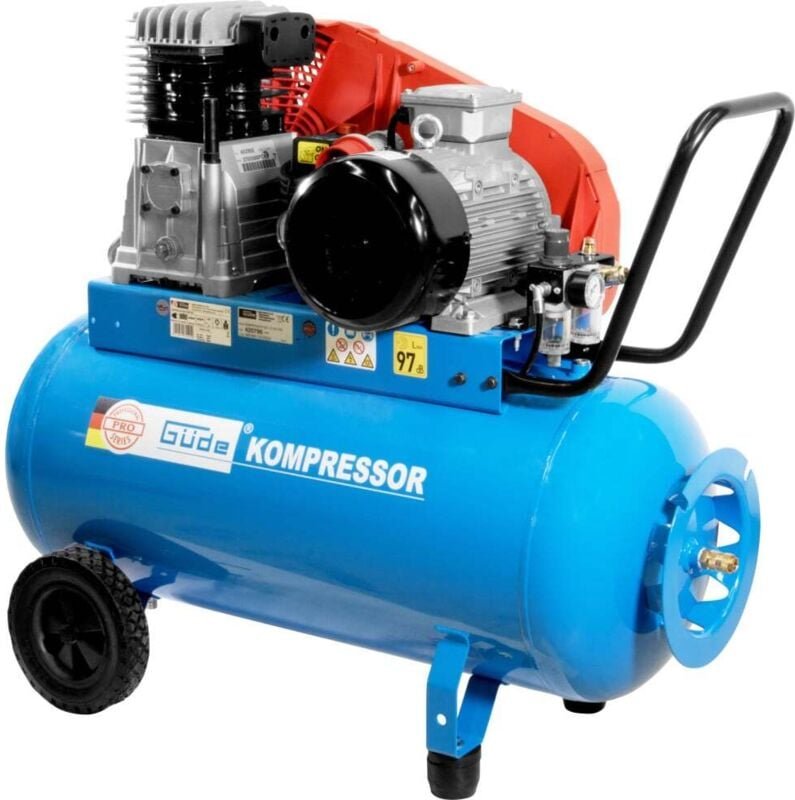 Güde - Kompressor 635/10/90 pro 10 bar 100 l 480 l/min 3 kW Druckluftkompressor