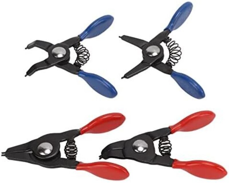 Kleine Sicherungsringzange, 4-teilige Mini-Sicherungsringzange aus Metall für interne und externe Sicherungsringe - Cspa...
