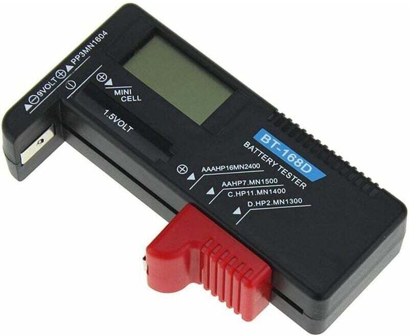 Ymyny - Batterietester, Digitaler Batterietester Detektor Kapazitätsdiagnose Spannungsprüfer für aaa aa Knopfzellenbatte...