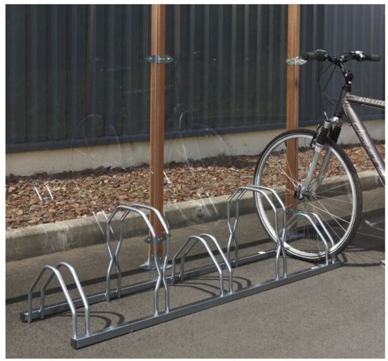 Fahrradständer für 5 Fahrräder nebeneinander, 2 Ebenen, Länge 160 cm