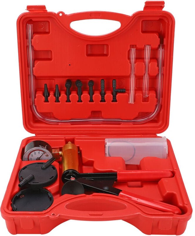 Zoternen - Bremsenentlüftungstester-Set, 15-teiliges Vakuumpumpen-Entlüftungsset, einfache Bedienung für Motorräder