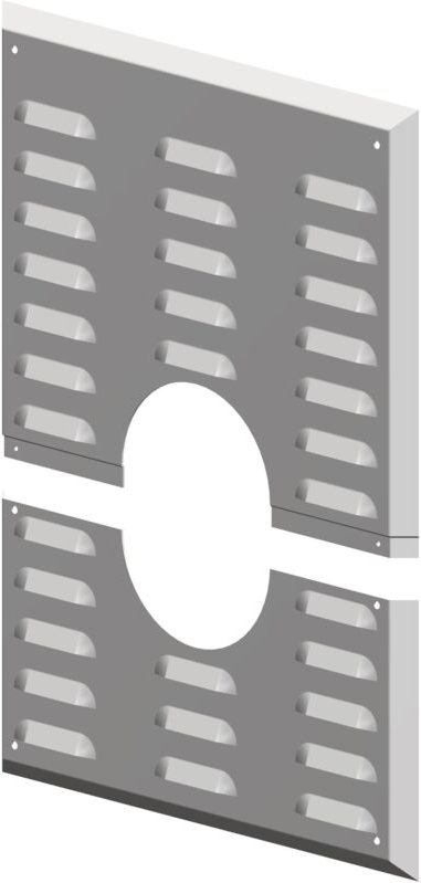 ATEC Wandblende m.Hinterlüftung DN 100 für raumluftabhängigen Betrieb 280x350mm, 2330