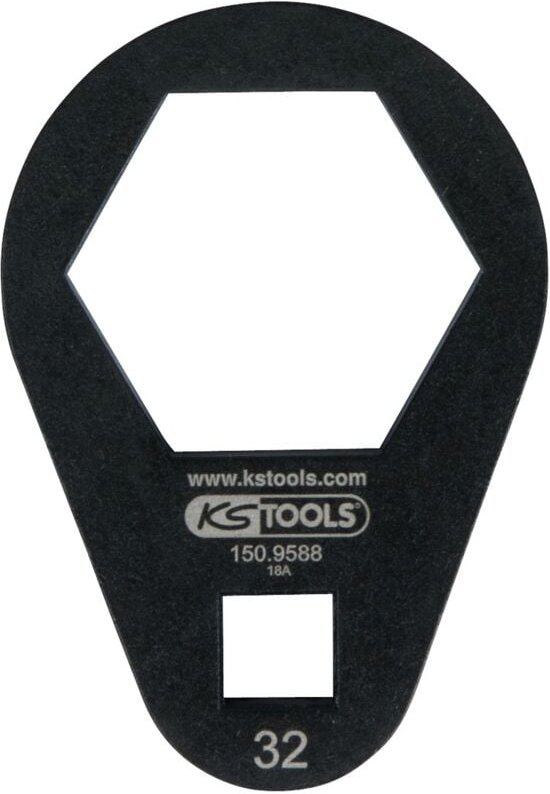 3/8' Einsteck-Ringschlüssel, extra flach, 32 mm