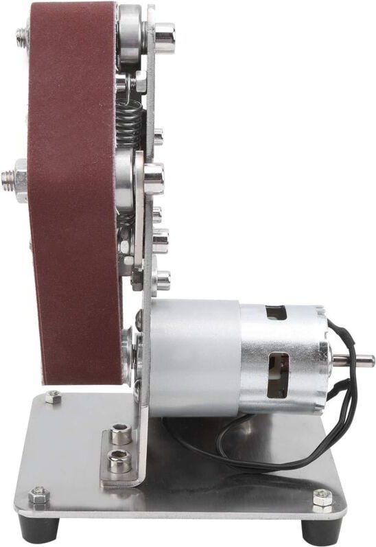 Multifunktionaler Bandschleifer, elektrischer Schleifer mit Metall, rutschfest und staubdicht, 10 Stück Schleifpapier (3...