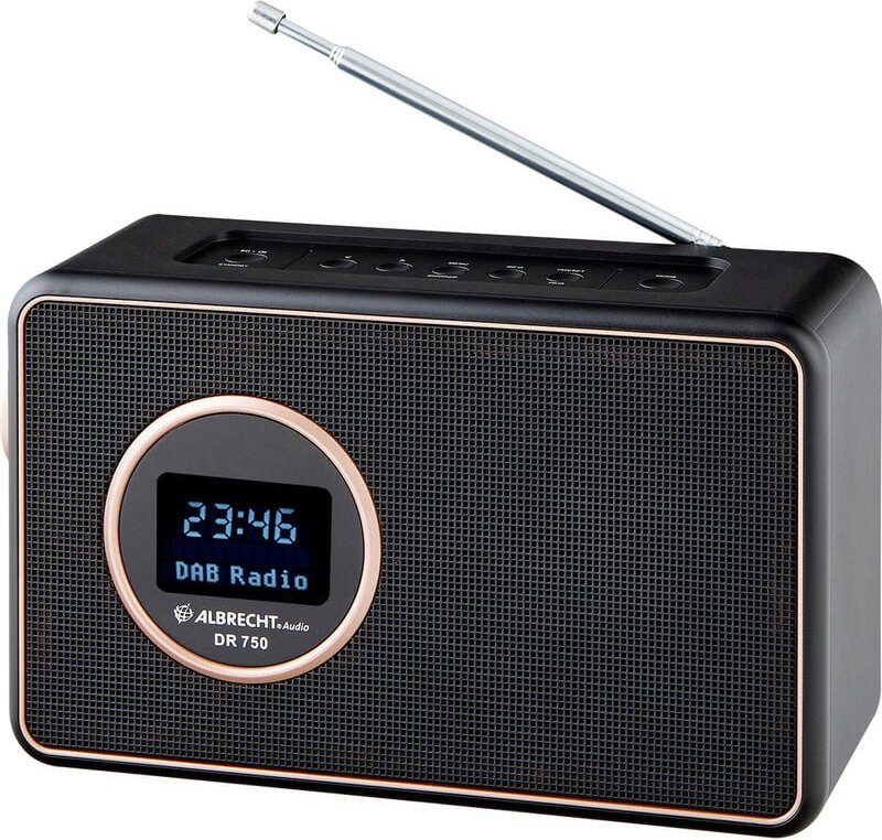 Dr 750 Tischradio dab+, dab, ukw Schwarz - Albrecht