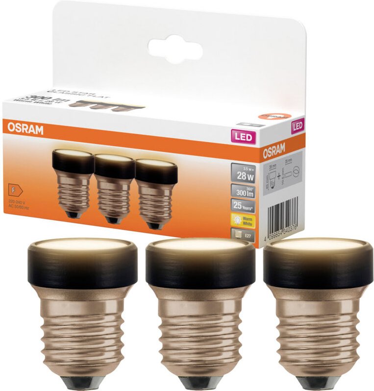 Thumbnail - Osram - homelighting 4099854340376 led eek f (a - g) E27 3.5 w = 28 w Warmweiß (ø x l) 35 mm x 45 mm