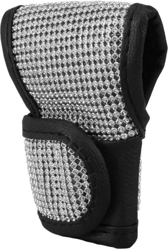 Tlily - Auto-Schalthebelabdeckung, Glanzkristall-Auto-Knopf-Stick-Schutz, Diamant-Dekor-Zubehör für Frauen