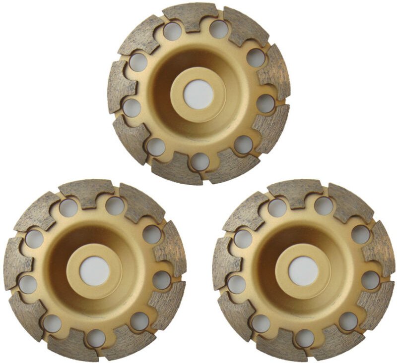 Trade-Shop Diamant T-Segmente Schleifteller Schleiftopf ø 125mm 22,23mm Bohrung für Beton Estrich Kalksandstein Mauerwer...