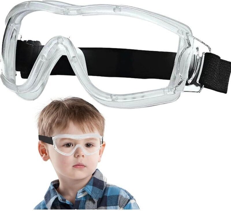 Schutzbrillen für Kinder, transparente, spritzwassergeschützte Schutzbrillen, stoßfeste und wasserdichte Kinderbrillen, ...