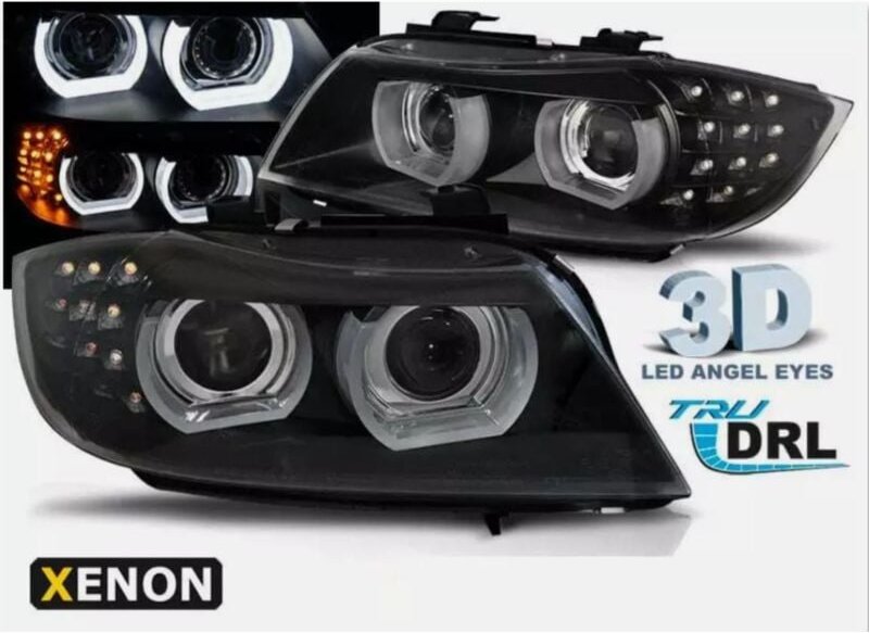 LAMPEN XENON scheinwerfer Für BMW E90 E91 2009 2011 Für TAGFAHRLICHT LED 3D