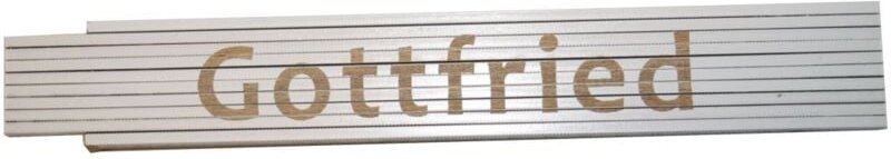 Zollstock Gottfried 2 m weiß Zollstock