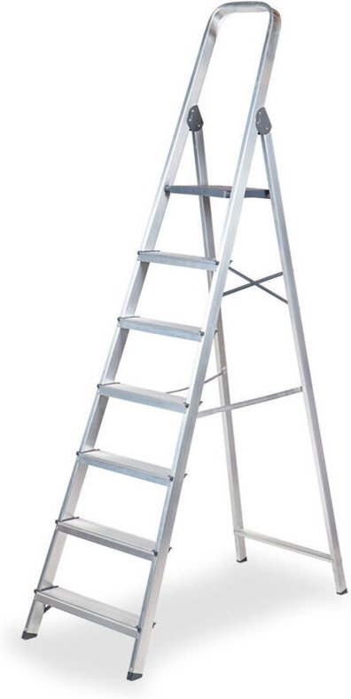 Haushaltsleiter aus Aluminium, 7 Stufen, Edm