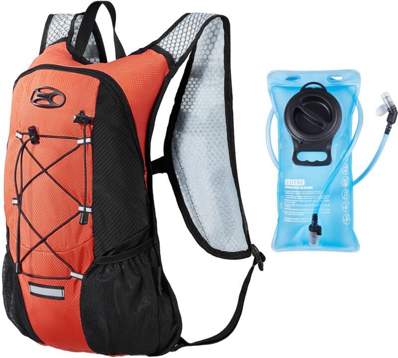Mophorn - Trinkrucksack mit 2 l TPU-Wasserblase, leichter Rucksack zum Wandern, Laufen, Radfahren, Camping und Rave, Hyd...