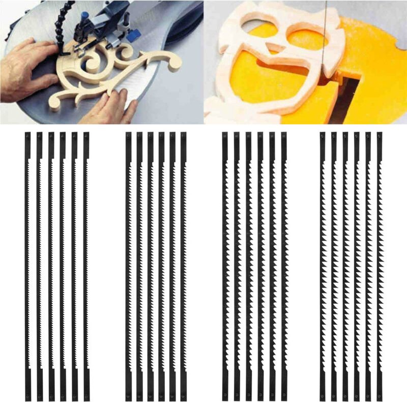 LYCXAMES 24 Klingen für Dekupiersäge, multifunktional, Berechnung, Arbeit, Elektrowerkzeug, Zubehör, 10, 15, 18/24 Zähne...