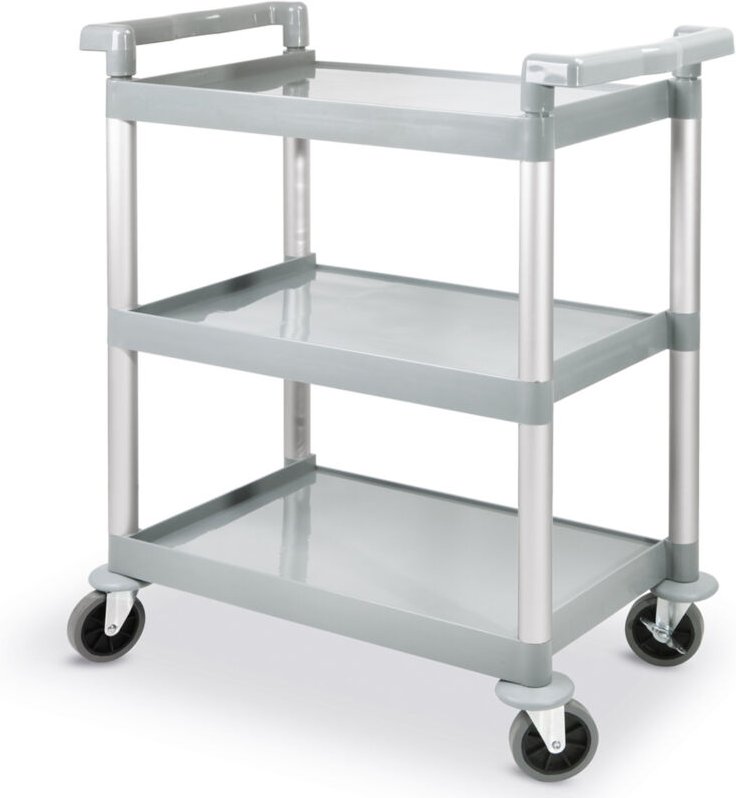 Servierwagen aus Kunststoff mit 3 Böden, bis 150 kg - Hendi 810200