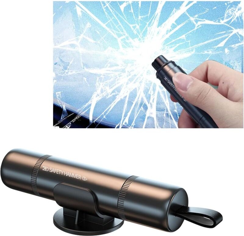 Thumbnail - Fensterbrecher, Gurtschneider, 2-in-1-Sicherheitsgurtschneider, Fensterbrecher, leichter und tragbarer Autofensterbreche...