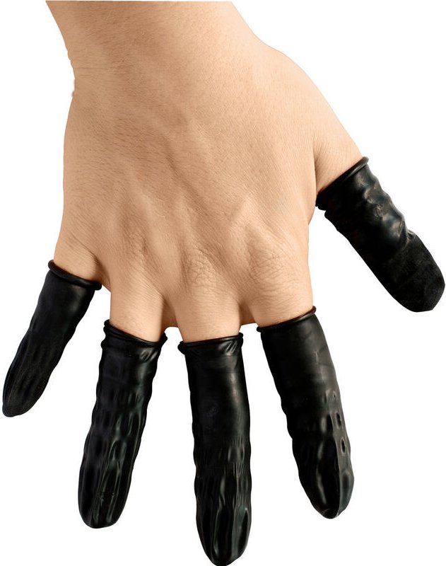 BJZ - A-2824 ESD-Fingerlinge antistatisch, puderfrei Kleider-Größe: xl Latex