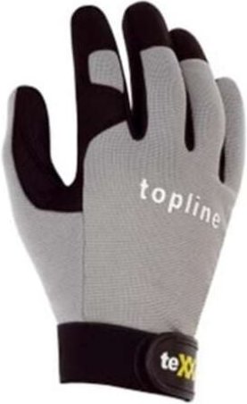 TeXXor® topline Kunstleder-Handschuhe fresno grau/schwarz, 251011 Gr.11