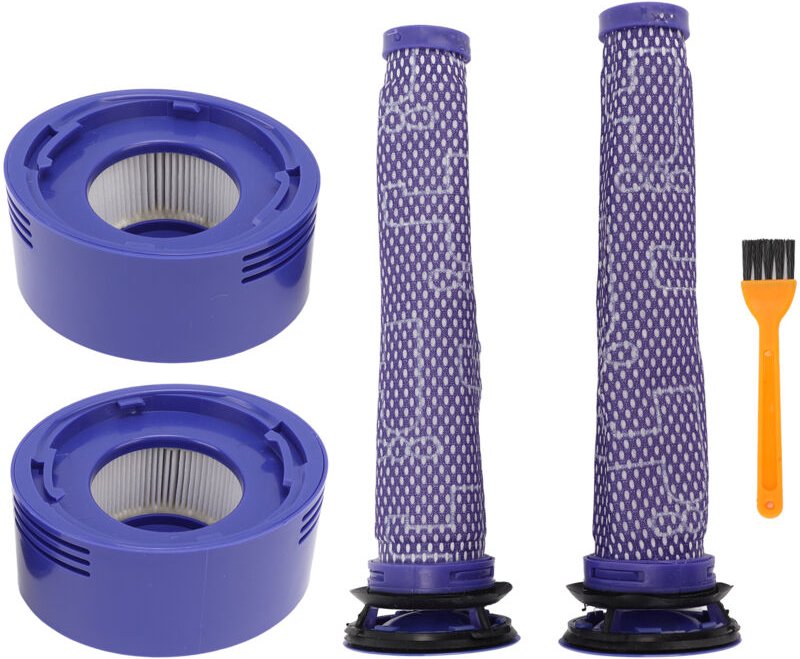 HEPA-Vor- und Nachfilter-Set mit Reinigungsbürste für V7- und V8-Staubsauger – 2+2 ABS-Filter