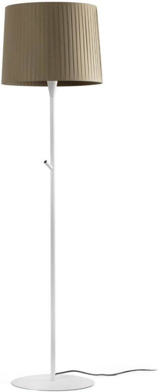 Samba Stehlampe weiß/Polyesterseide grün 64312-43