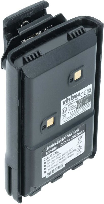 Vhbw - 1x Akku kompatibel mit Alinco DJ-289G, DJ-100, DJ-A10, DJ-500, DJ-10 Funkgerät, Walkie Talkie (2000 mAh, 7,4 v, L...