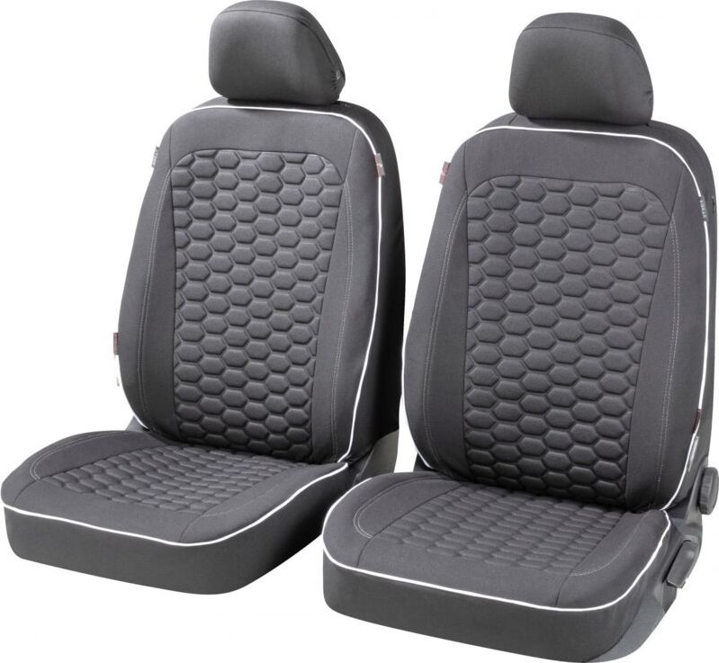 Walser - Autositzbezug Kendal Vordersitze Collection Premium schwarz-weiß Sitzbezug