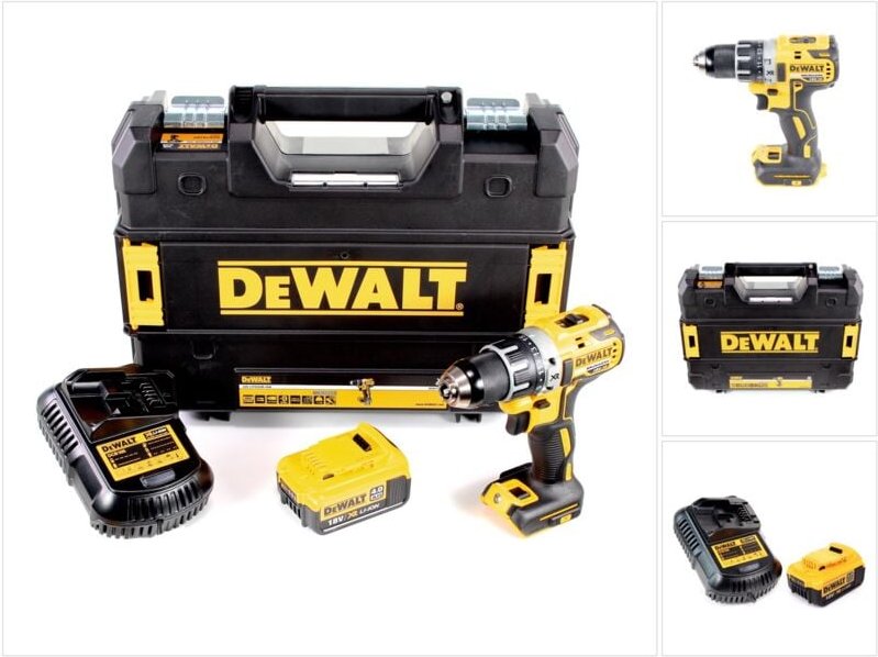 Dcd 791 M1 Akku Bohrschrauber Brushless 18V 70Nm + 1x Akku 4,0 Ah + 1x Ladegerät in tstak - Dewalt