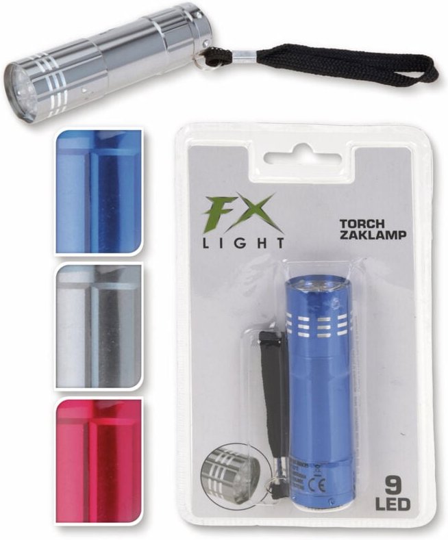 Aluminium-Taschenlampe 16 cm 80 Lumen Fx Light