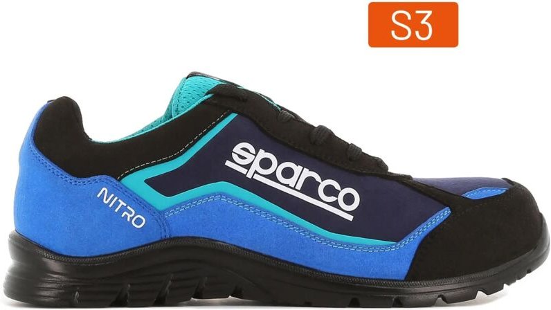 Nitro S24 Halbschuh S3 - Blau und Schwarz - Größe 46 - nitro 07522 nraz - 46 - Sparco