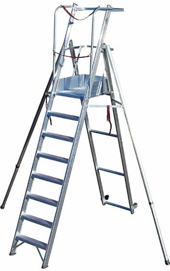 Matisère - Stehleiter 8 Stufen - Maximale Arbeitshöhe 3.85m - SCA6085/08