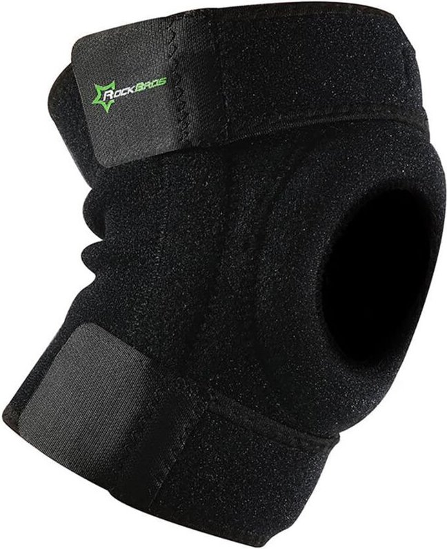 Knieschoner, Sportprotektor für Knie, Patella und Kniegelenk, Größe L - Schwarz