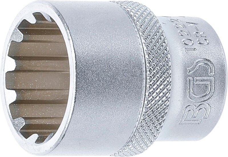 Bgs Technic - Steckschlüssel-Einsatz Gear Lock Antrieb Innenvierkant 12,5 mm (1/2') sw 22 mm