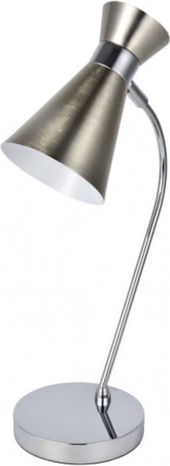 Fabrilamp - Petra Tischleuchte 1xe14 nickel/chrom 48x24x15 cm verstellbar